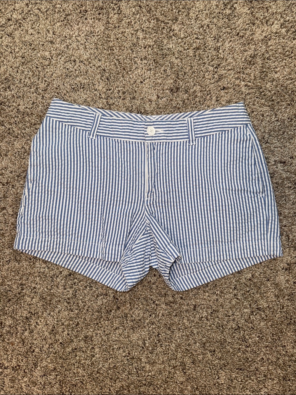GAP Blue and White Seersucker Shorts